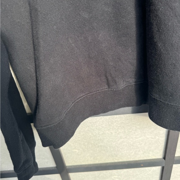 Naadam Cotton/Cashmere Cropped Fleece Quarter Zip - Picture 7 of 9